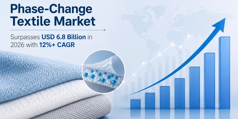 Phase-Change Textile Market Surpasses USD 6.8 Billion in 2026 with 12%+ CAGR  